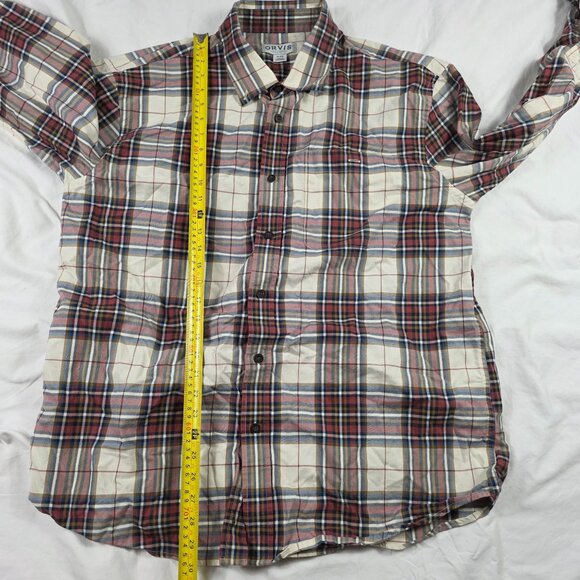 Orvis Classic Collection Mens XL Multicolor Plaid Button Up Long Sleeve Shirt - Picture 8 of 9